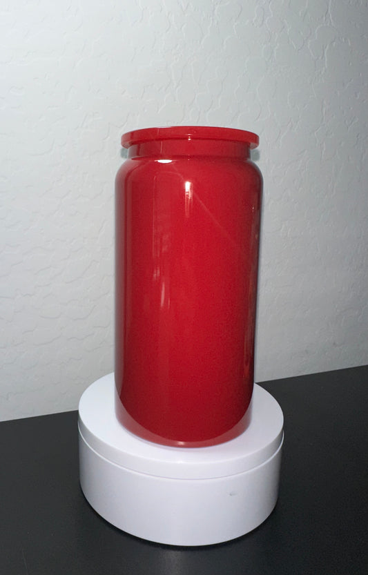 Red/16oz stainless steel