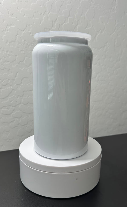 White/16oz stainless steel