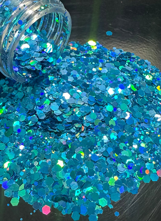 Chunky light blue
